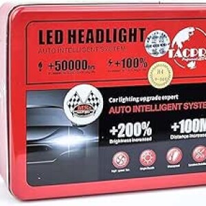 مصابيح ليد للفانوس الأمامي والخلفي (h4) مناسبة للعديد من السيارات من تاك برو، لون أحمر
